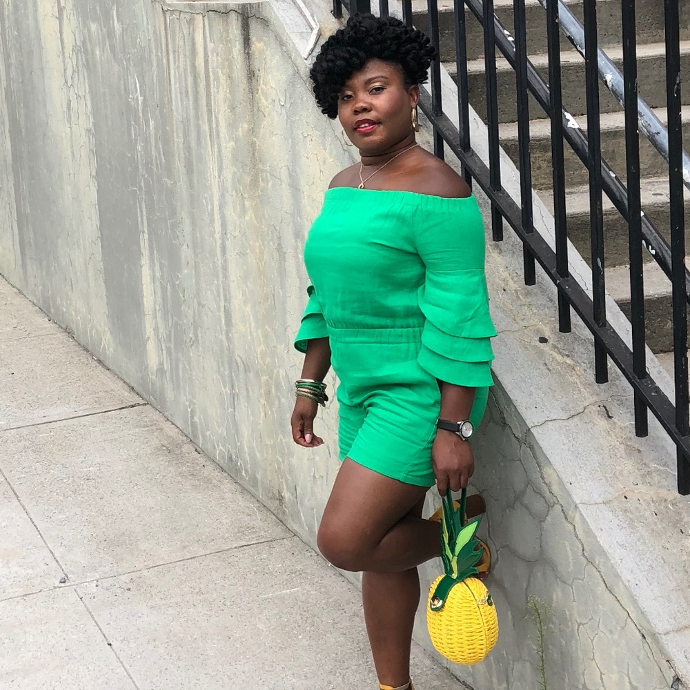 Off-The shoulder Shorts Romper
